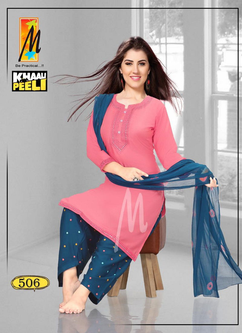 Master Khali Peeli Latest Fancy Designer Rayon Readymade Dress Collection
